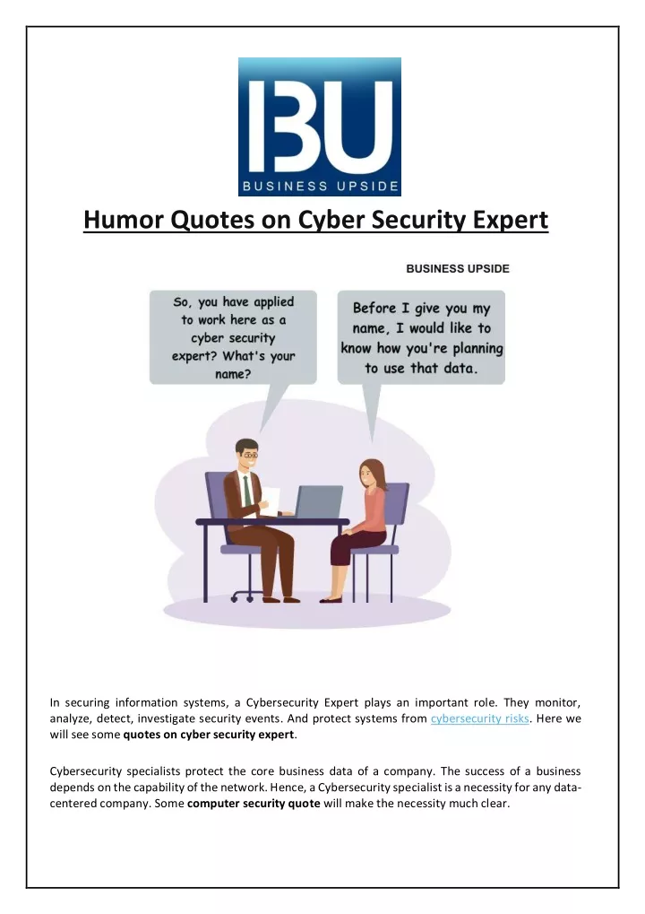 humor quotes on cyber security expert