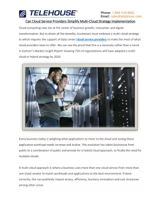 Can Cloud Service Providers Simplify Multi-Cloud Strategy Implementation