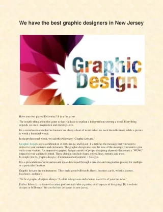 Best graphic design services in New Jersey