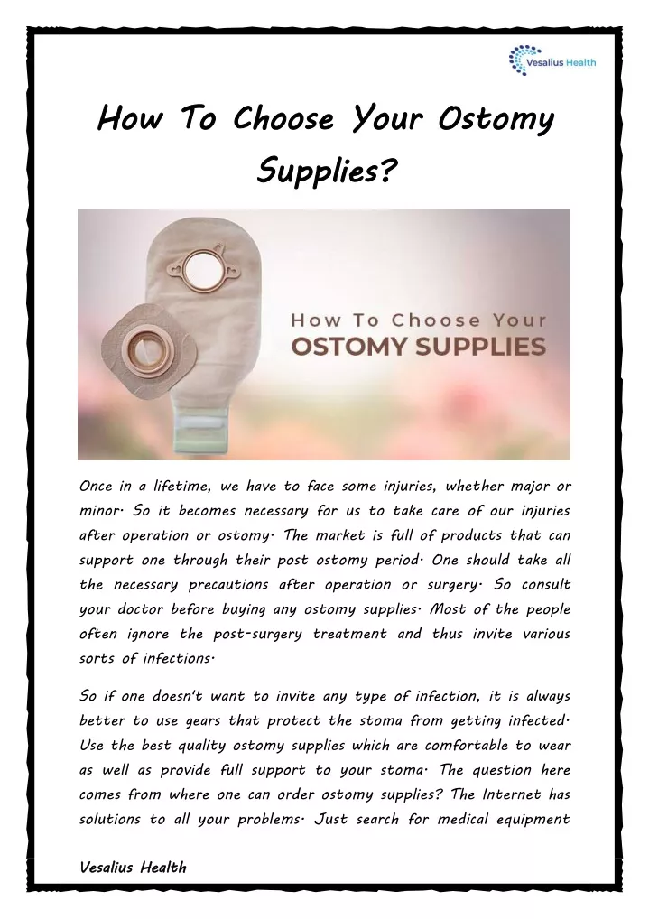 how to choose your ostomy supplies