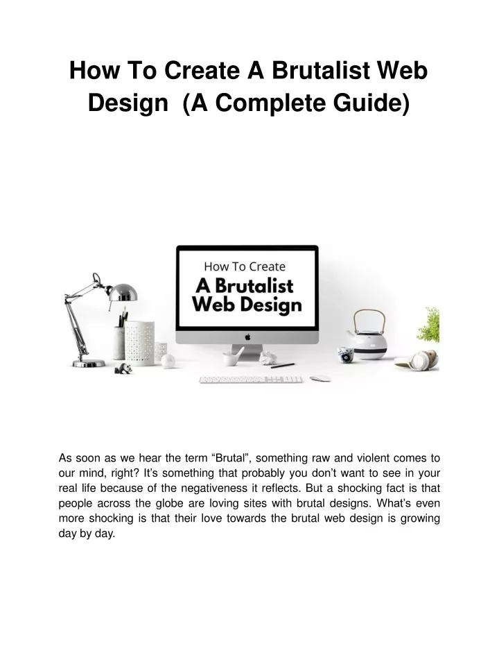how to create a brutalist web design a complete guide