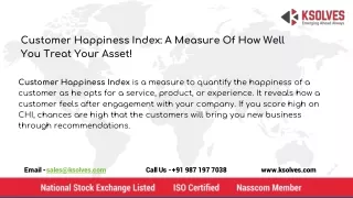 Customer Happiness Index | Ksolves