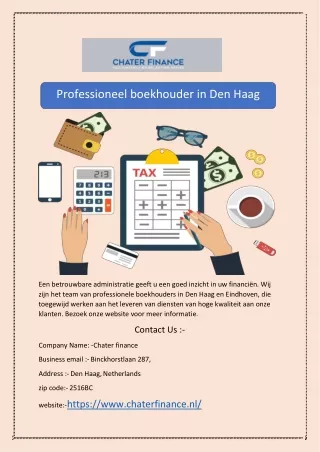 Professioneel boekhouder in Den Haag