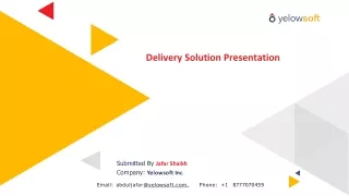 delivery solution presentation