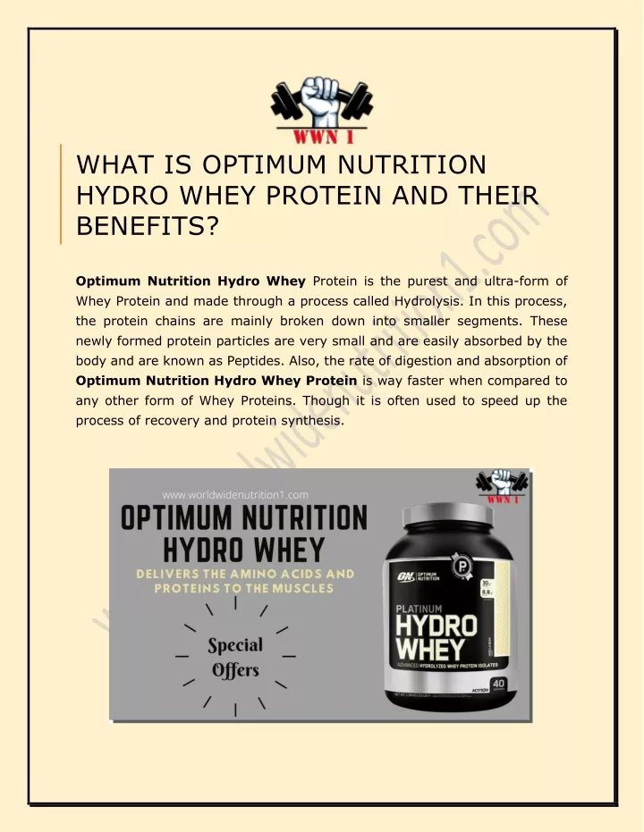 what is optimum nutrition hydro whey protein