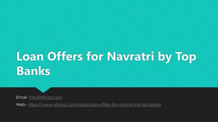 loan offers for navratri by top banks