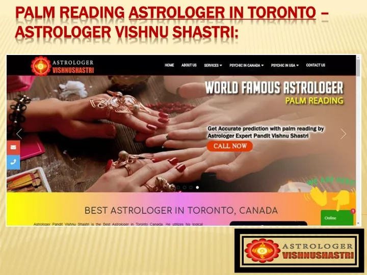 palm reading astrologer in toronto astrologer vishnu shastri
