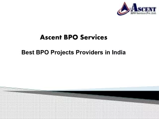 Best BPO Projects Providers India