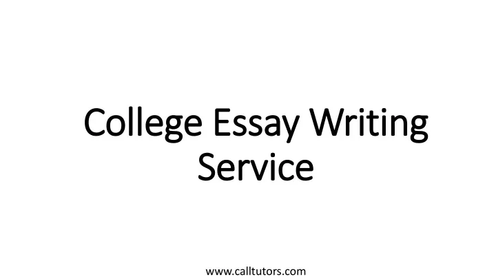 college essay writing service