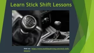 Learn Stick Shift Lessons
