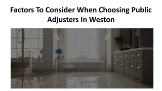 factors to consider when choosing public