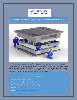 plastic injection moulding belgium moulding