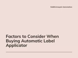 siddhivinayak automation