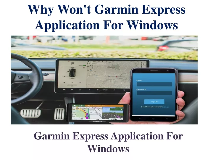 why won t garmin express application for windows
