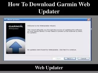 How To Download Garmin Web Updater