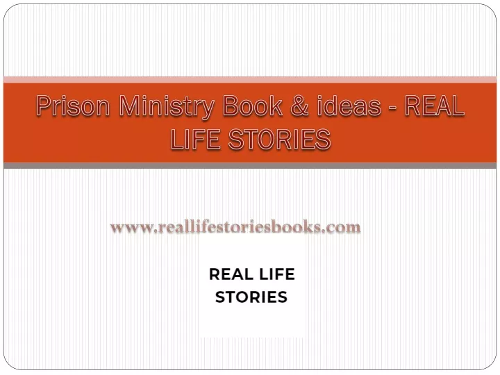 prison ministry book ideas real life stories