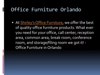 office furniture Orlando