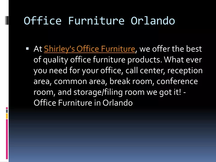 office furniture orlando