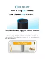 How To Setup Echo Connect - slide 1