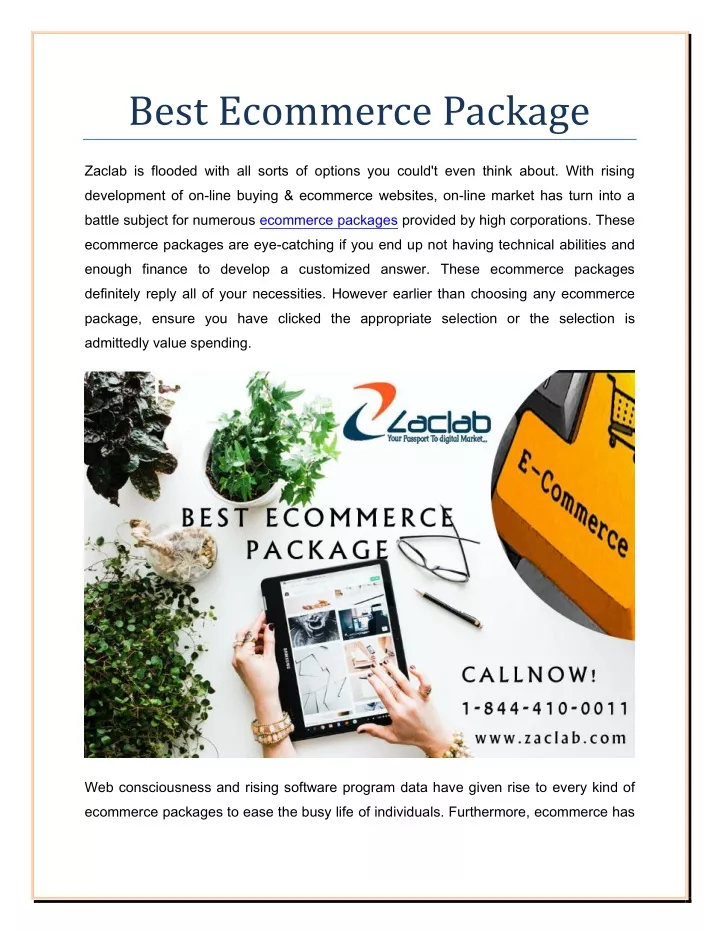 best ecommerce package