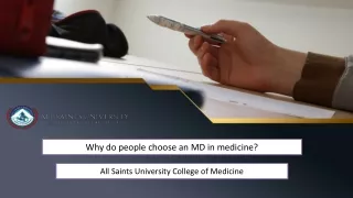 Benefits to Select MD in Medicine - All Saints University College of Medicine