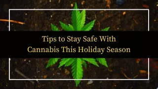 Tips to Stay Safe With Cannabis This Holiday Season