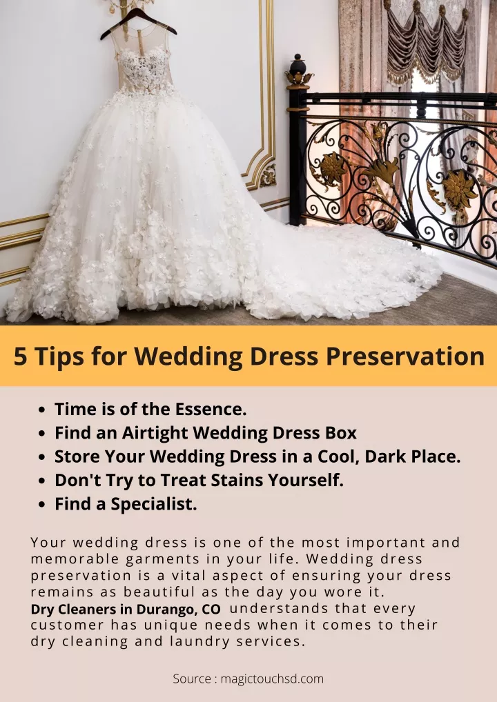 5 tips for wedding dress preservation