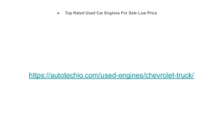 Used Chevrolet Truck Engine for sale #   1-888-510-0231