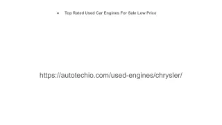 Used Chrysler Engine for sale #   1-888-510-0231