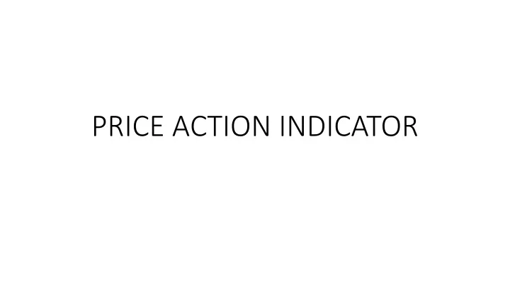 price action indicator
