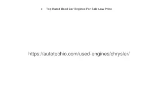 Used Chrysler Engine for sale #   1-888-510-0231