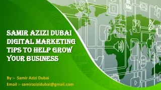 @Samir_Azizi_Dubai - Growth Strategies With Digital Marketing Business