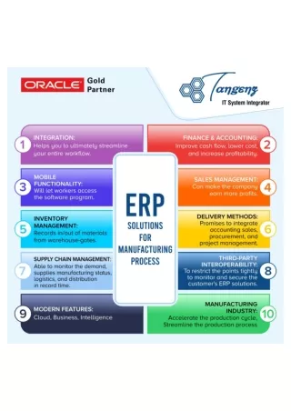 Oracle ERP for manufacturing