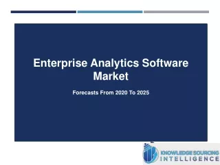 enterprise analytics software market forecasts