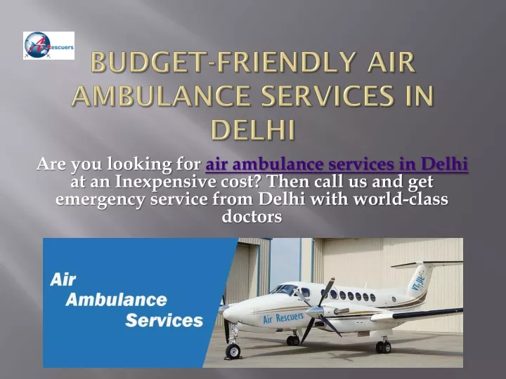 budget friendly air ambulance services in delhi