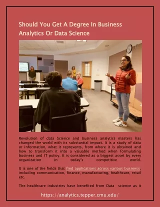 should you get a degree in business analytics