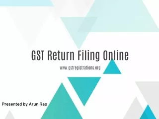 GST Return Filing Online