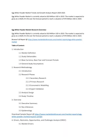 egg white powder market trends and growth