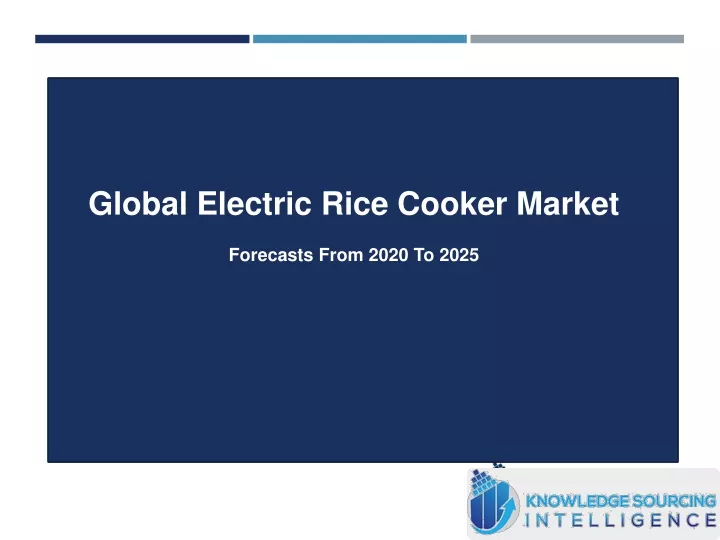 global electric rice cooker market forecasts from