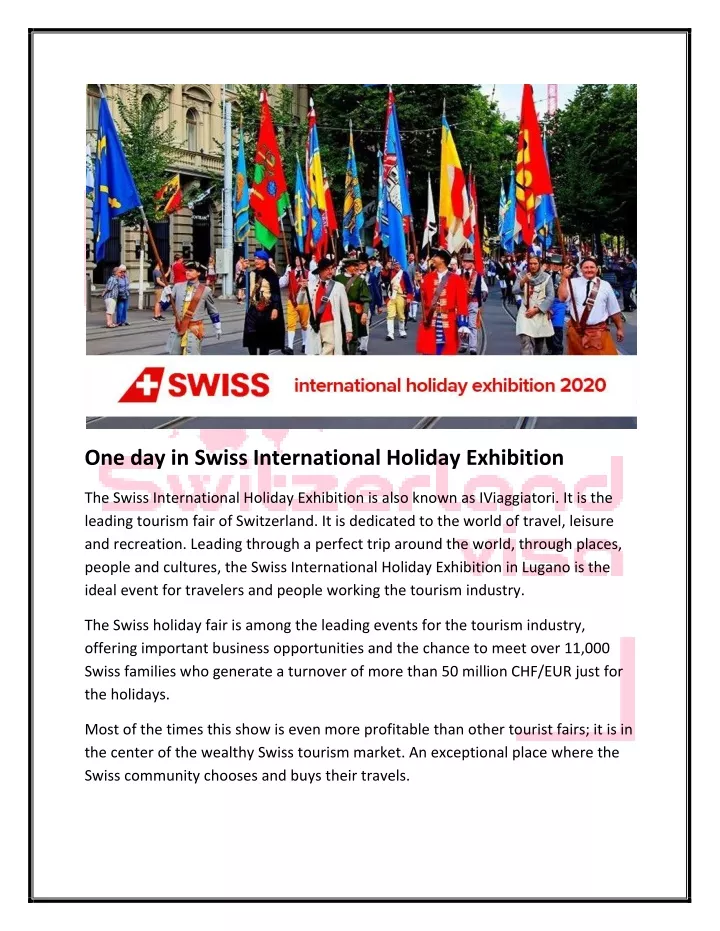 one day in swiss international holiday exhibition