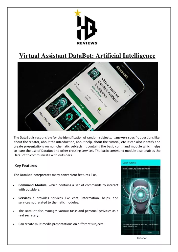 virtual assistant databot artificial intelligence
