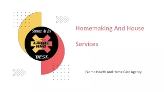 Homemaking And House Services