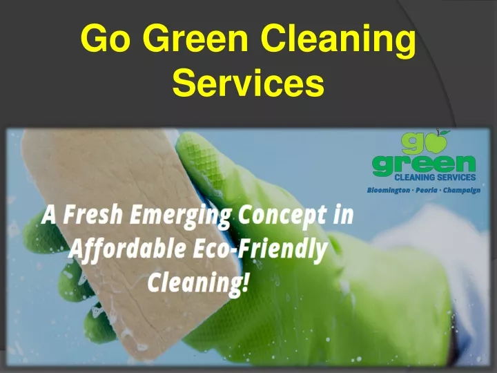 go green cleaning services