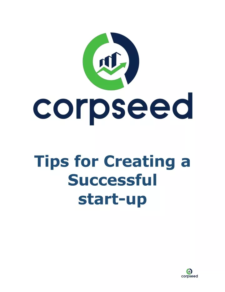 tips for creating a successful start up