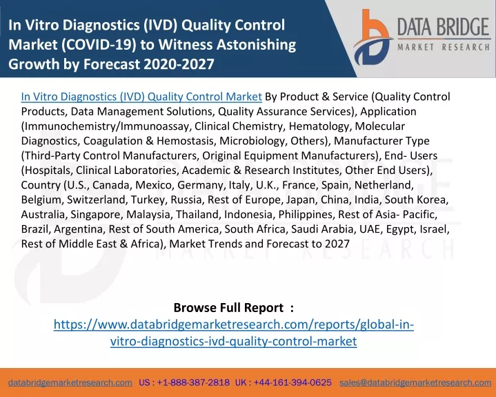 in vitro diagnostics ivd quality control market