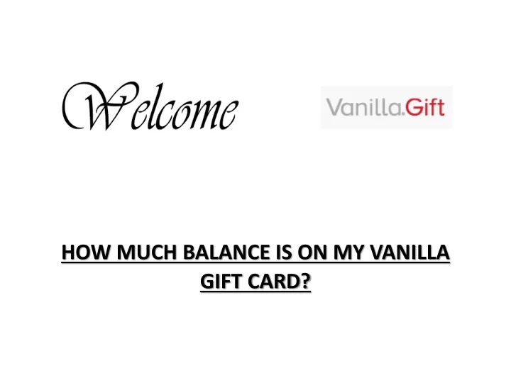 how much balance is on my vanilla gift card