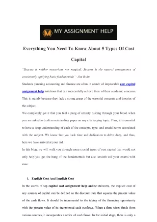 everything you need to know about 5 types of cost