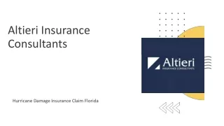 Hurricane Damage Insurance Claim Florida