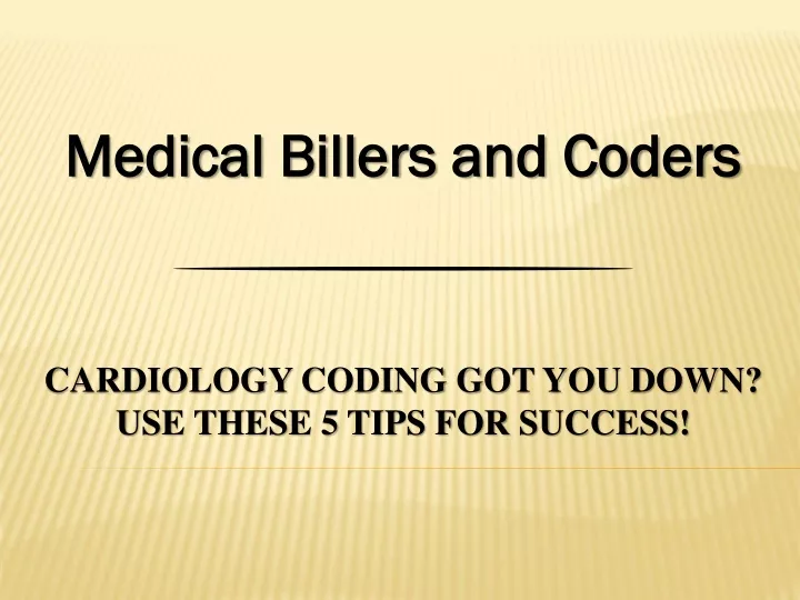 medical billers and coders