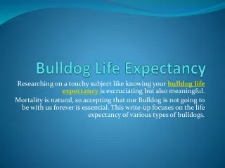 Bulldog Life Expectancy